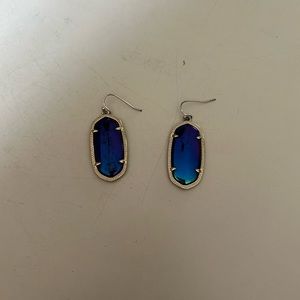 RARE Kendra Scott "Elle" Earrings in Mystic Iridescent